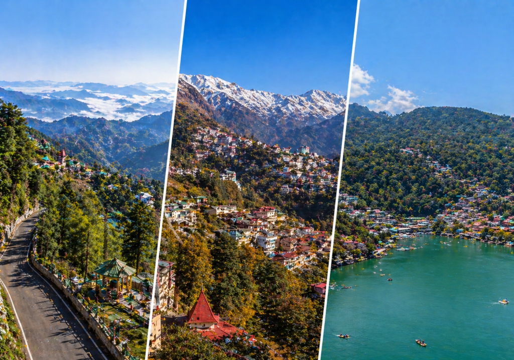 Lansdowne Mussoorie or Nainital